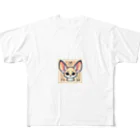 ゆうちゃんNFTいいねの耳長が可愛いフェネックちゃん32 All-Over Print T-Shirt