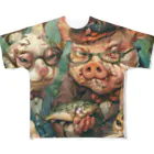 AQUAMETAVERSEの読者習慣　なでしこ1478 All-Over Print T-Shirt