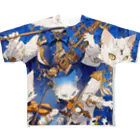 AQUAMETAVERSEの猫の吹奏楽団　なでしこ1478 All-Over Print T-Shirt