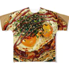 AQUAMETAVERSEの目玉焼きを乗せたお好みモダン焼き　kouchan 1616 フルグラフィックTシャツ