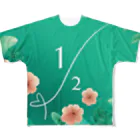 evening-fiveのHALF SUMMER 002 All-Over Print T-Shirt