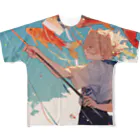 AQUAMETAVERSEの鯉のぼりを操る男の子　ラフルール　1859 All-Over Print T-Shirt