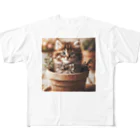 yuo1040yamato Soraの初めて作りました 猫さん All-Over Print T-Shirt