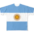 お絵かき屋さんのアルゼンチンの国旗 フルグラフィックTシャツ