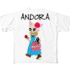 ANDORAの花を買いに フルグラフィックTシャツ