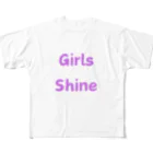 あい・まい・みぃのGirls Shine-女性が輝くことを表す言葉 フルグラフィックTシャツ