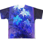 AQUAMETAVERSEのブリザードフラワーをガラスドームの中へ　ラフルール　1859 All-Over Print T-Shirt