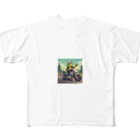 二宮大輔のカエルライダー4兄弟　3男　パオロ All-Over Print T-Shirt