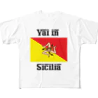 Tee Horizonの【旅行シリーズ】Val in Sicilia （シチリアへ行け） フルグラフィックTシャツ