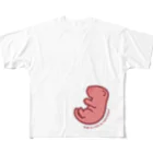 ふるふる工房のおおきなピンクマウス Ｔシャツ All-Over Print T-Shirt