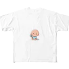 アミュペンの可愛らしい赤ちゃん、笑顔🎵 フルグラフィックTシャツ