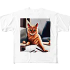 ソルブラインのお仕事猫「ブライ」 All-Over Print T-Shirt