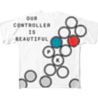 U5 FightingのTシャツ＆パーカーショップのOur Controller is Beautiful コントローラーは美しい フルグラフィックTシャツ