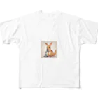 ganeshaのおもちゃの顕微鏡でかわいいカンガルーに会おう All-Over Print T-Shirt