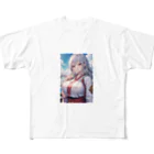 巫女スタぐらむの巫女姿のママ All-Over Print T-Shirt