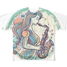 八王子やましぎのテナーサックス ５ All-Over Print T-Shirt