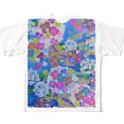 yurisacinの和柄（紫陽花) All-Over Print T-Shirt