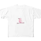 mikankanのピンクの小鳥ちゃん All-Over Print T-Shirt