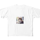 harumama04の子猫のキャラクターグッズです。 All-Over Print T-Shirt