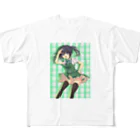 のだまクリエイターズらぼの緑ちゃん フルグラフィックTシャツ