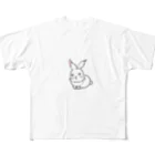 yuki_mayのKIDS RABBIT_1 All-Over Print T-Shirt