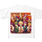 momonekokoのイケメン大集合 All-Over Print T-Shirt