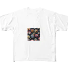 ツッキー★のロゴピンバッジ All-Over Print T-Shirt