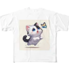 yos-1292583のねこニコばん フルグラフィックTシャツ