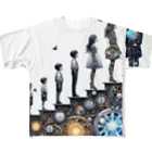 TARIAの時計仕掛けの世界 フルグラフィックTシャツ