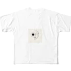 pasupasuの線の人　正面 フルグラフィックTシャツ