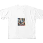 Yuki-ingの多様なチェック柄 フルグラフィックTシャツ