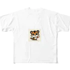 OmoStudioのポップで可愛いトラ君 ステッカー All-Over Print T-Shirt