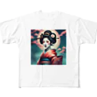 Mr_Geishaの月夜の芸者(Geisya of moon night) All-Over Print T-Shirt