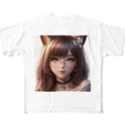 yos-1292583のねこニコばん フルグラフィックTシャツ