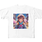 そこら辺の田中の春の冒険する女の子 フルグラフィックTシャツ