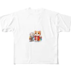 アミュペンのかわいい猫ちゃんと一緒にお買い物🐱💼  All-Over Print T-Shirt