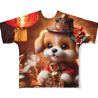 R-mayの金運アップの小型犬の神様 All-Over Print T-Shirt