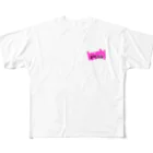 ふんわか ぷにゅのラブリーパグ All-Over Print T-Shirt