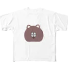 mapleのジト目ウォンバット フルグラフィックTシャツ