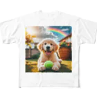 アニマルペイントの犬のグッズ All-Over Print T-Shirt