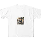 けいちゃんショップのスケートボードの犬 グッズ All-Over Print T-Shirt