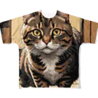 manaco-の覗き猫ちゃん All-Over Print T-Shirt