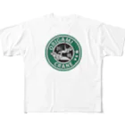 楽猫楽描しげ屋の折鶴ロゴ All-Over Print T-Shirt
