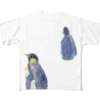 つぎの皇帝ペンギン　ふたり All-Over Print T-Shirt