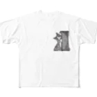 もちけらののぞき見 猫ちゃん All-Over Print T-Shirt