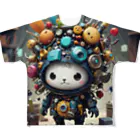 AI妖怪大図鑑のがらくた妖怪　屑魔（くずま） All-Over Print T-Shirt