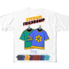 ivybloonのカラフルTシャツ フルグラフィックTシャツ