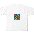 yukki1975のピクセルアートの5月 フルグラフィックTシャツ