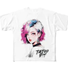 KUSUZINIA'S SHOPのTATOO GIRL フルグラフィックTシャツ