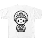 BOSATUのかわいい菩薩のシンプルイラスト フルグラフィックTシャツ